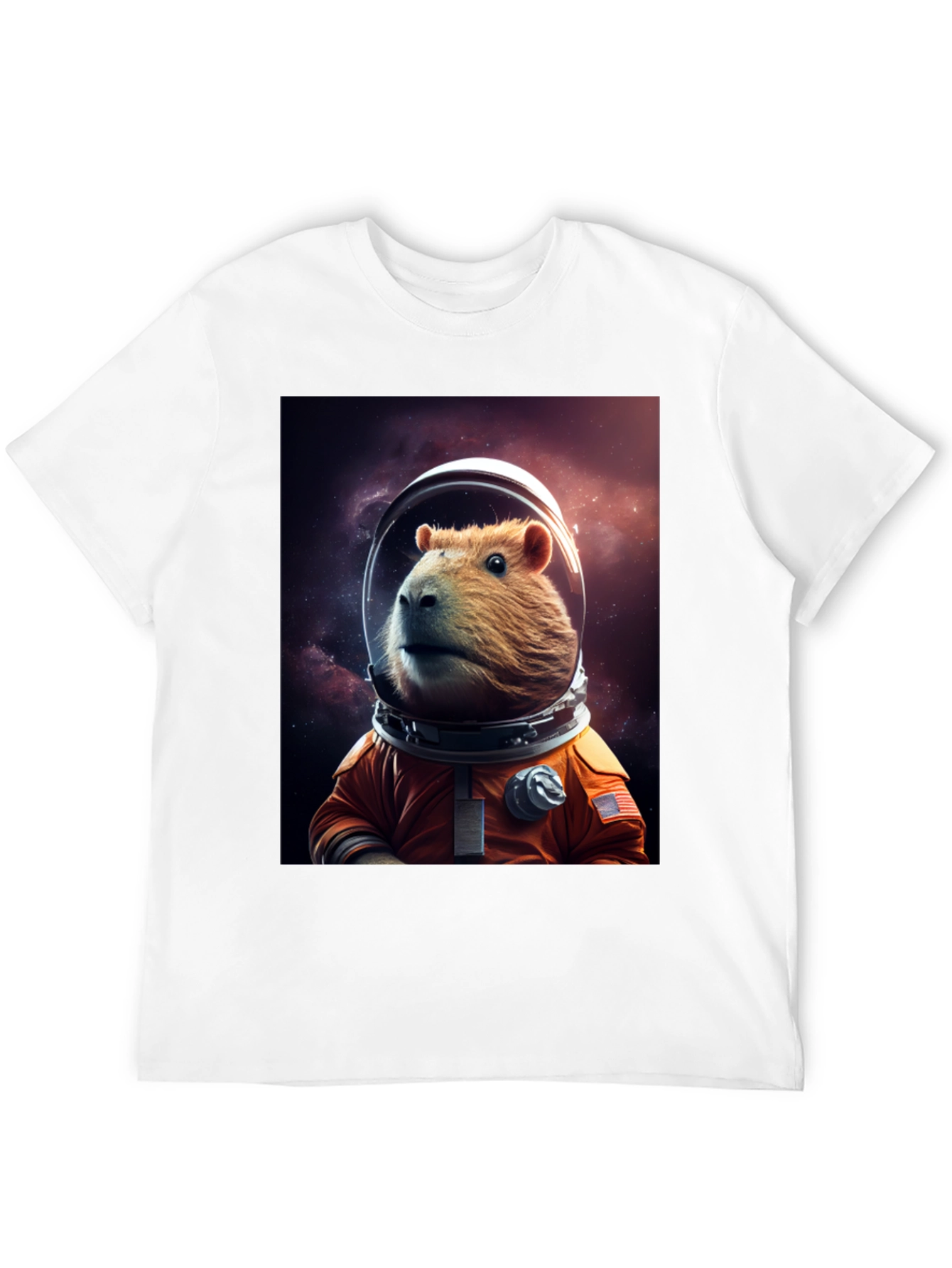 Capybara Astronaut T-Shirt - Space Rodent Tee