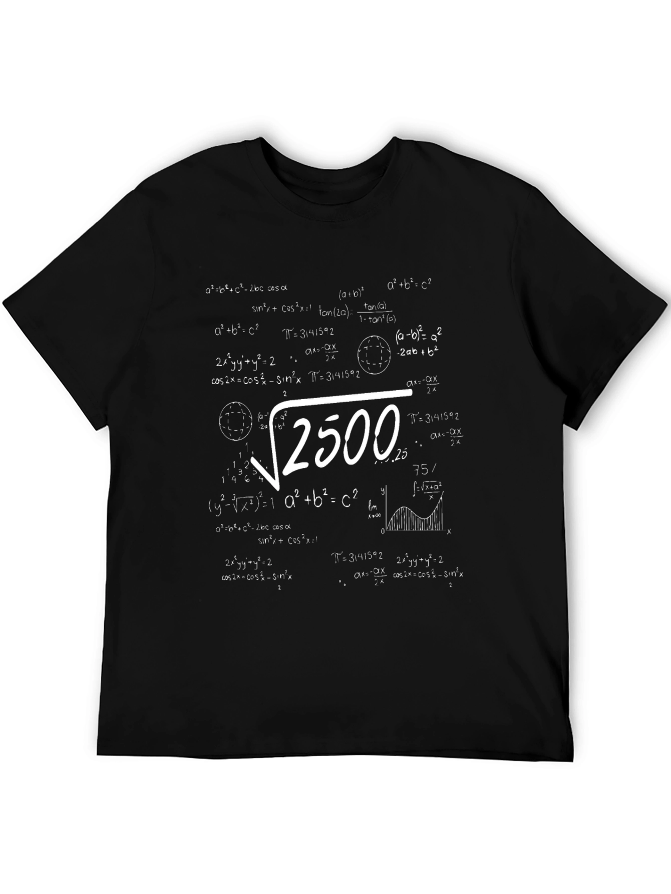 Math Equation T-Shirt - Square Root of 2500