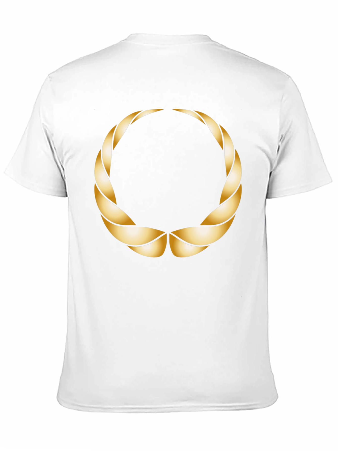Golden Laurel Wreath Black T-Shirt