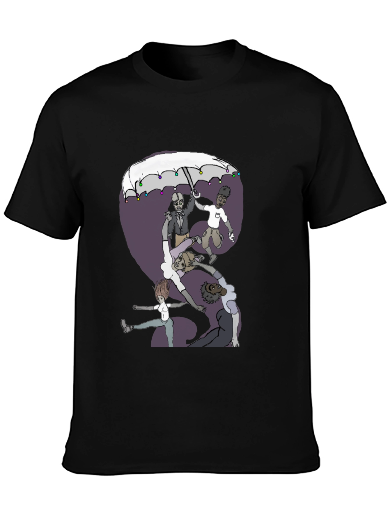 Whimsical Group Umbrella Graphic Tee