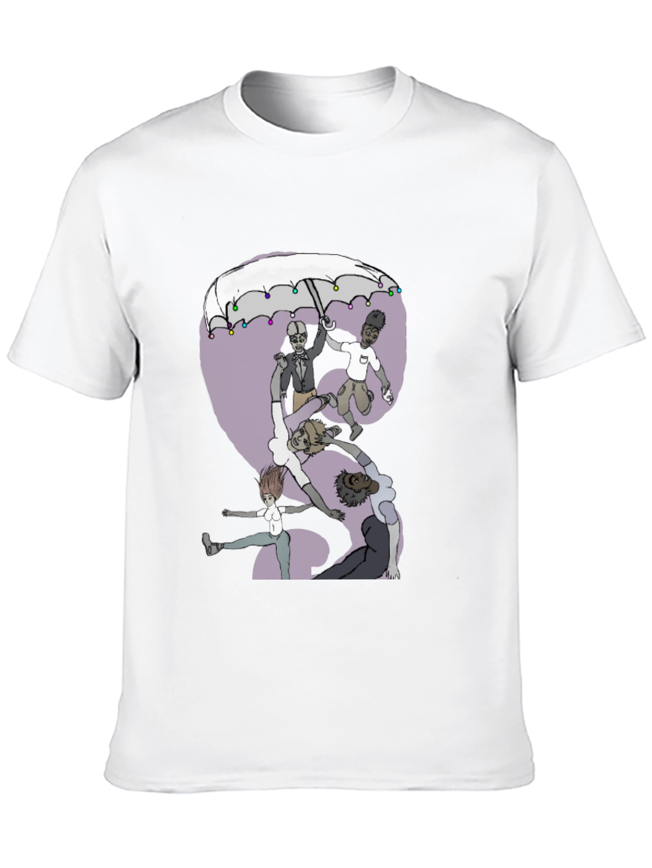Whimsical Group Umbrella Graphic Tee