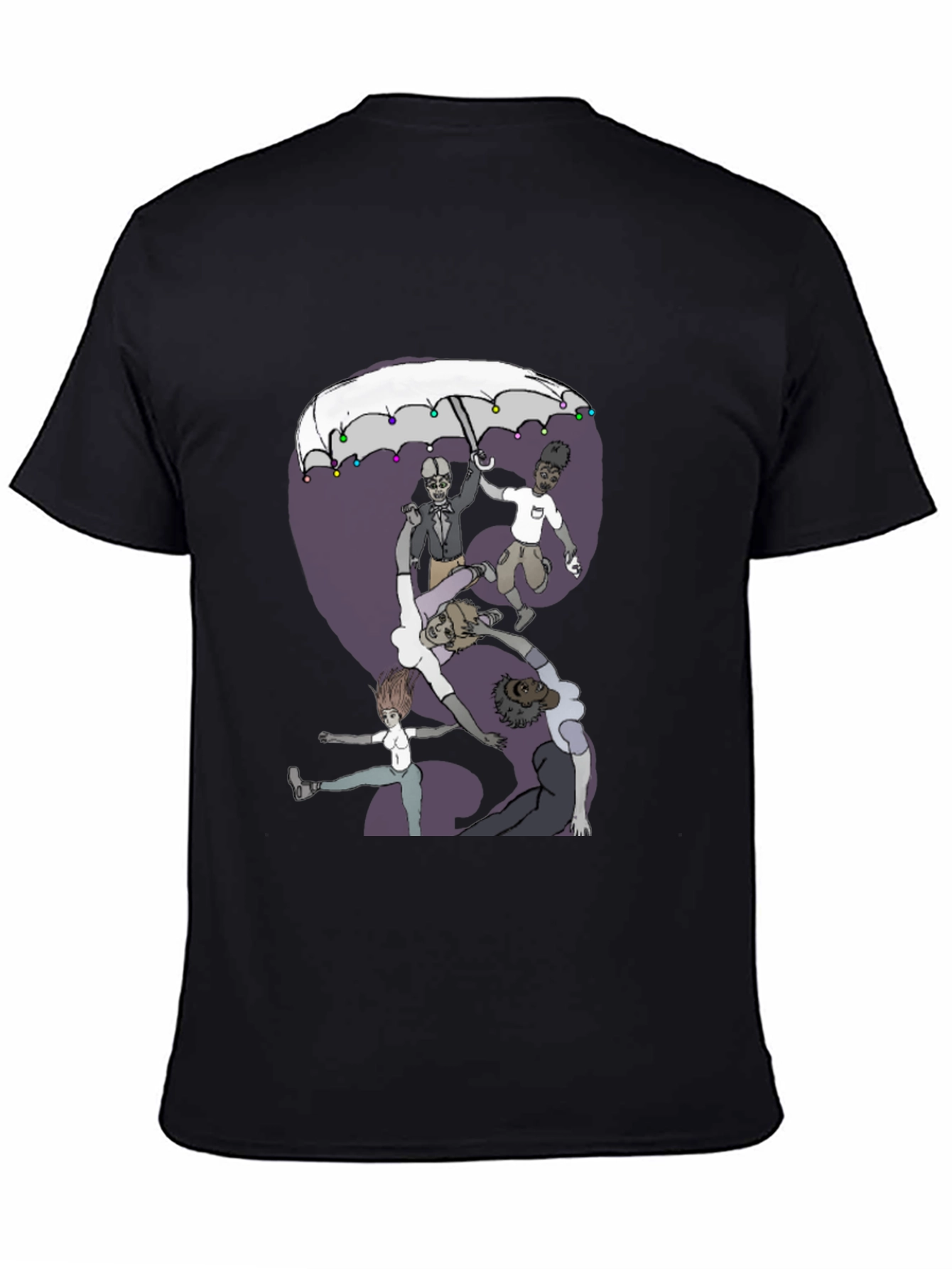 Whimsical Group Umbrella Graphic Tee
