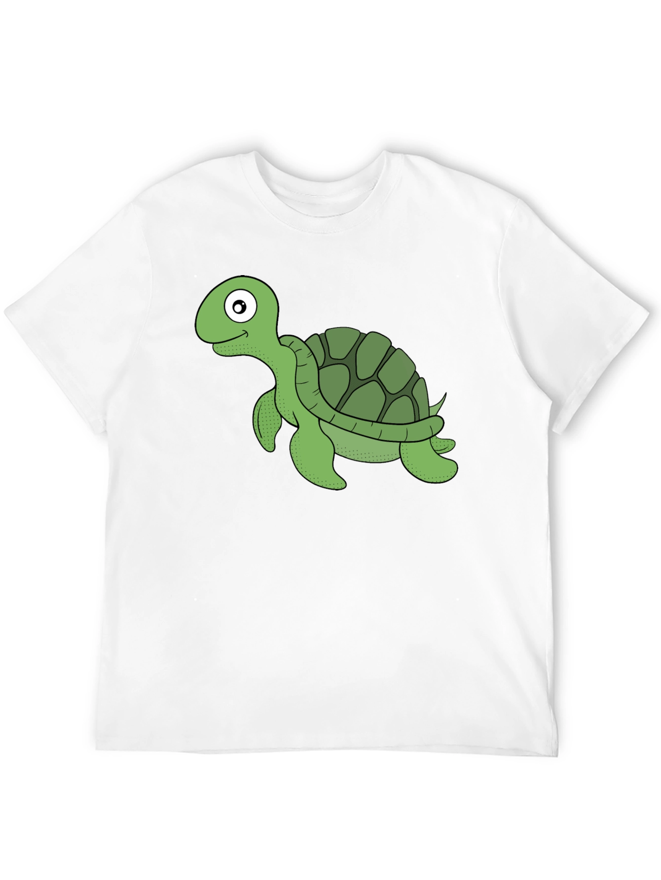 Turtle Graphic T-Shirt - Black Casual Tee