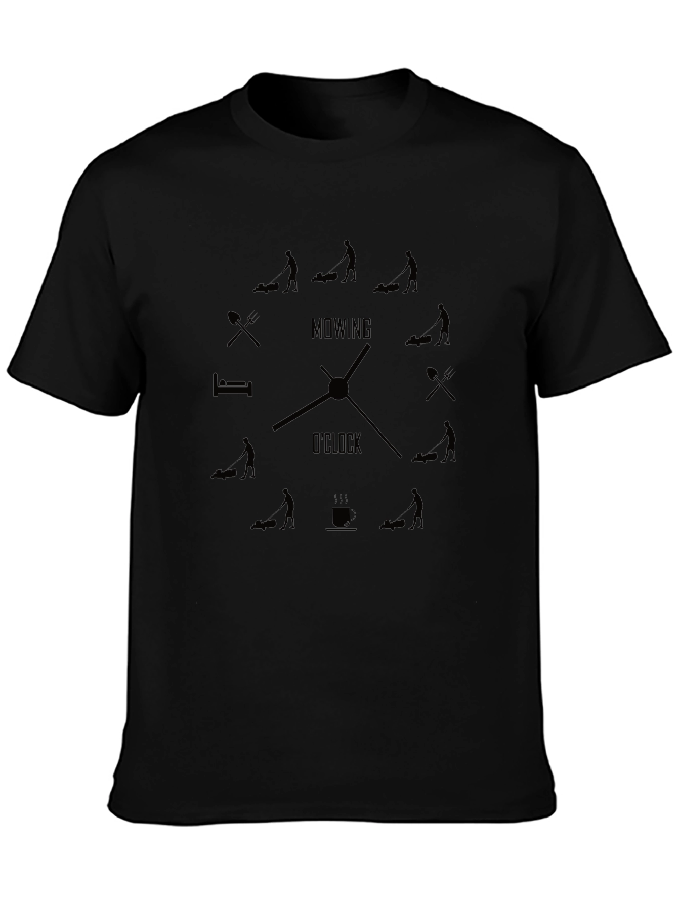 Mowing OClock Graphic Tee - Lawn Care Enthusiast Shirt
