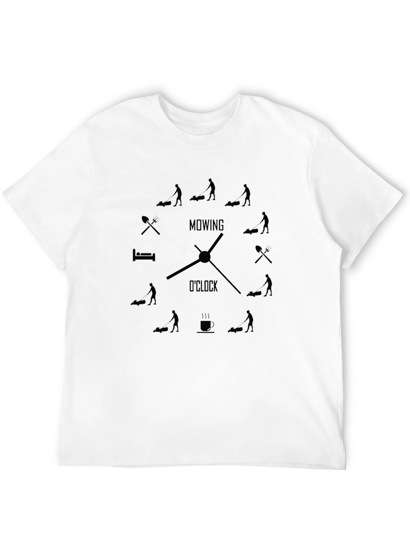 Mowing OClock Graphic Tee - Lawn Care Enthusiast Shirt