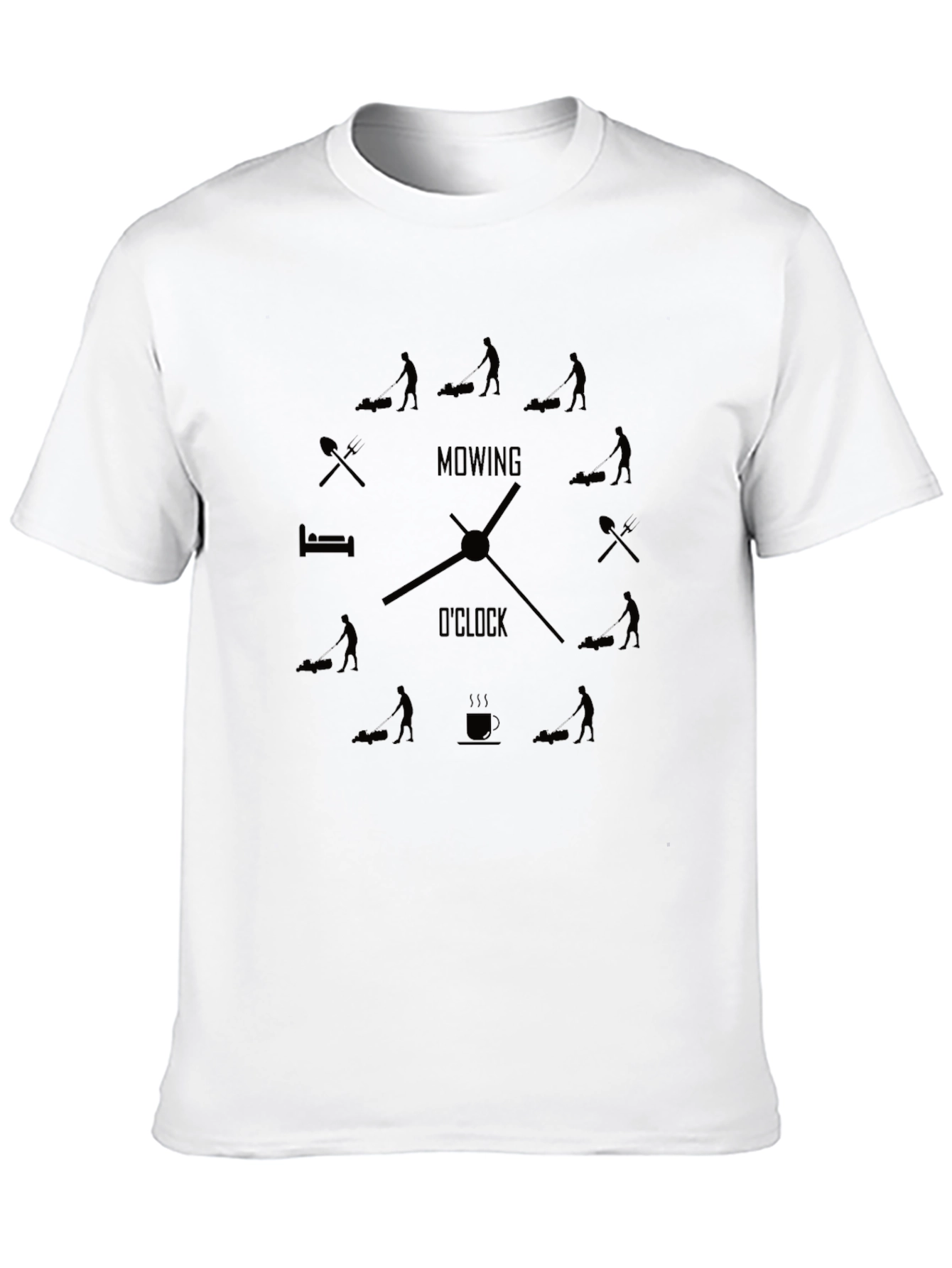 Mowing OClock Graphic Tee - Lawn Care Enthusiast Shirt