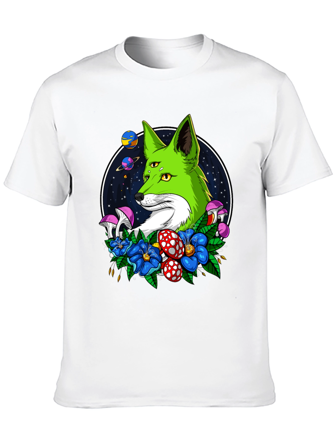 Psychedelic Fox T-Shirt - 3-Eyed Design