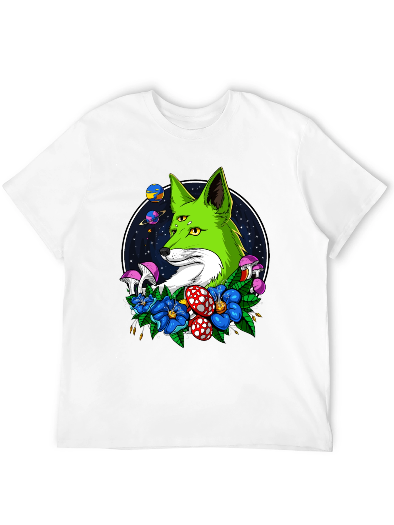 Psychedelic Fox T-Shirt - 3-Eyed Design