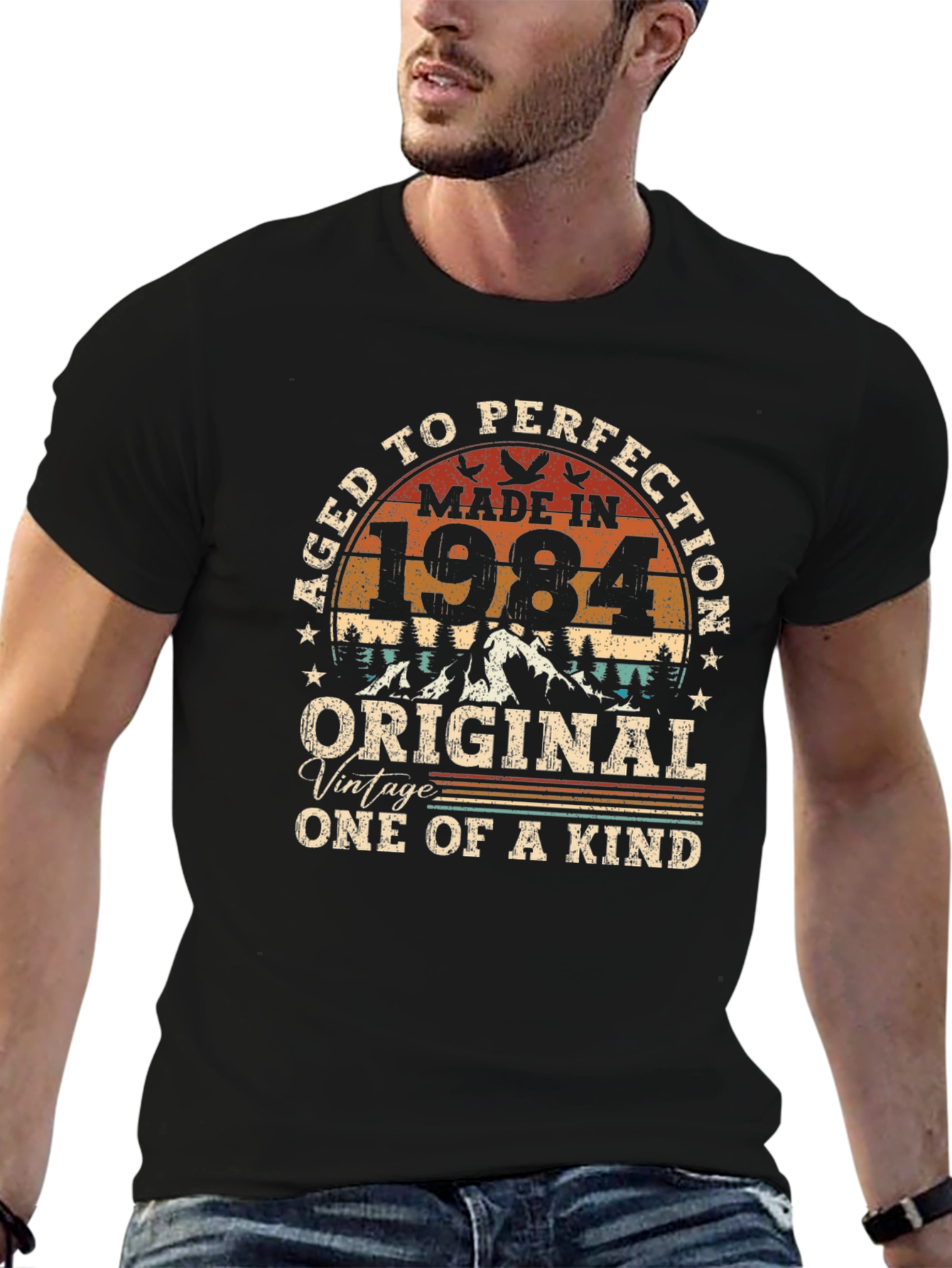 Aged to Perfection 1984 Graphic T-Shirt