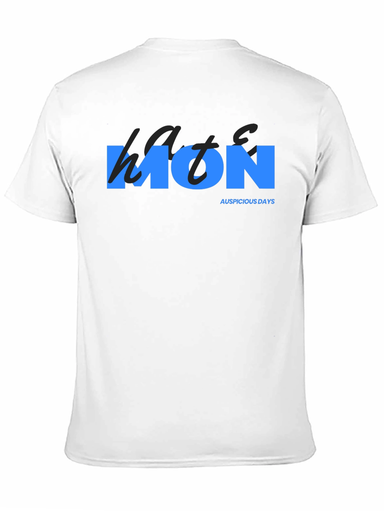Mens Black Monday T-Shirt - Auspicious Days