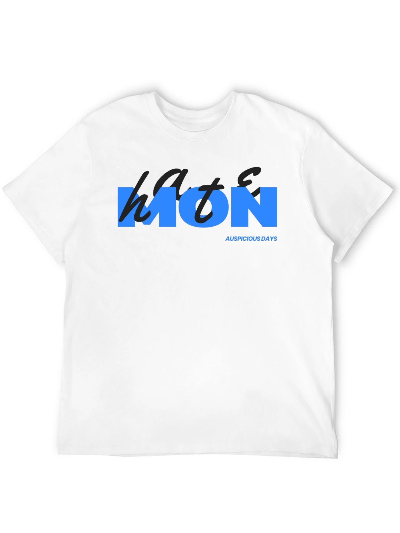Mens Black Monday T-Shirt - Auspicious Days