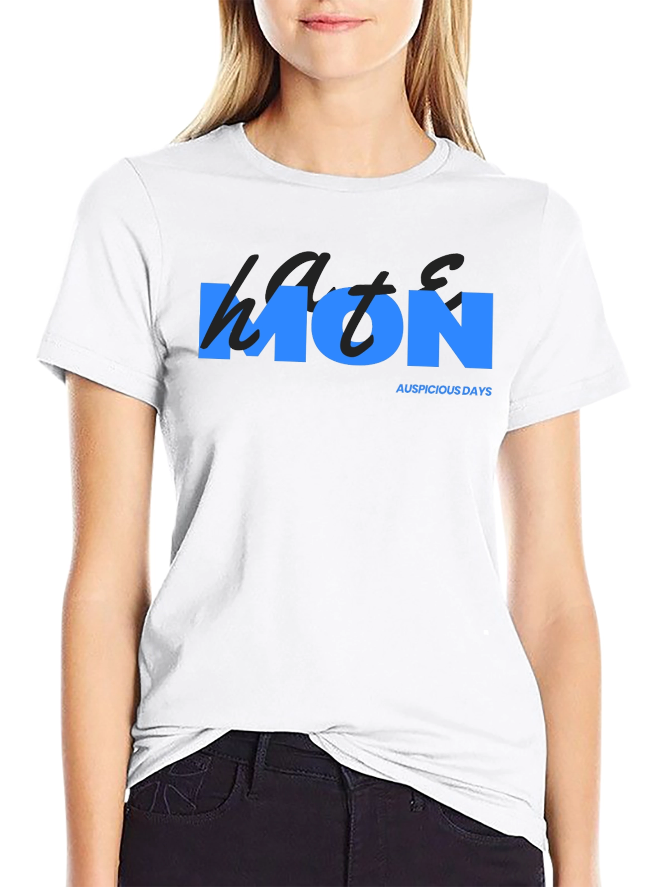 Mens Black Monday T-Shirt - Auspicious Days