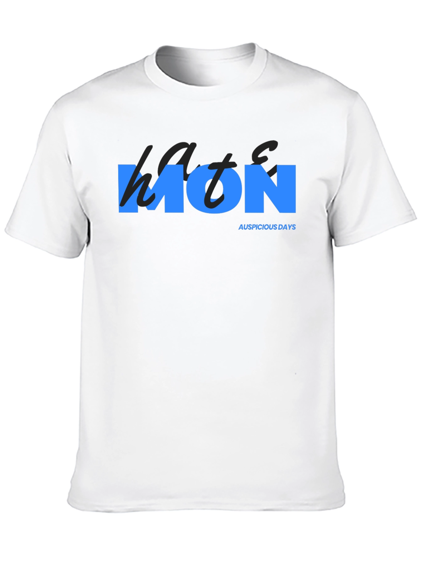 Mens Black Monday T-Shirt - Auspicious Days