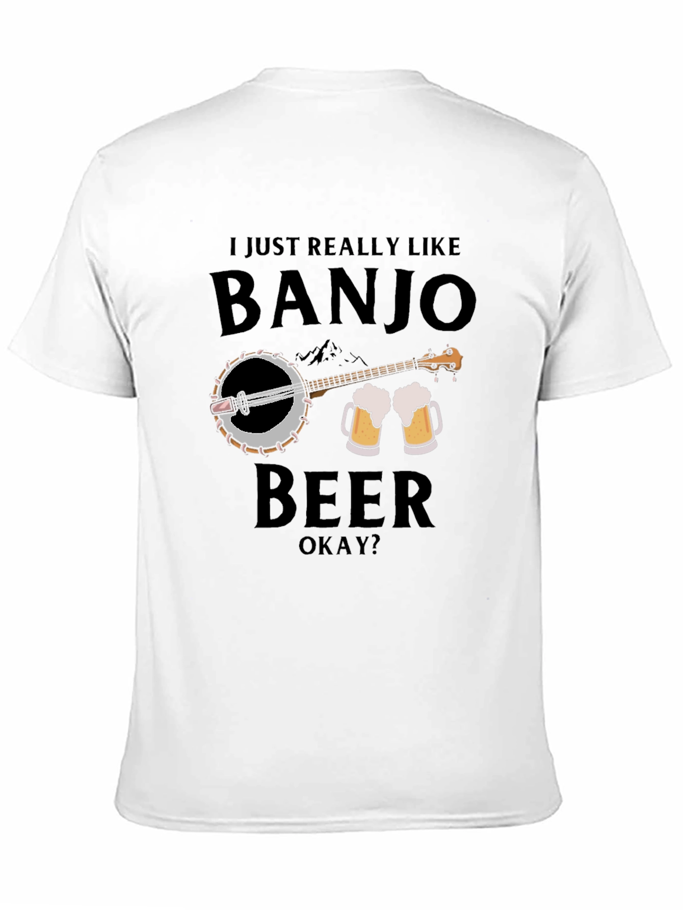 Banjo and Beer Graphic T-Shirt