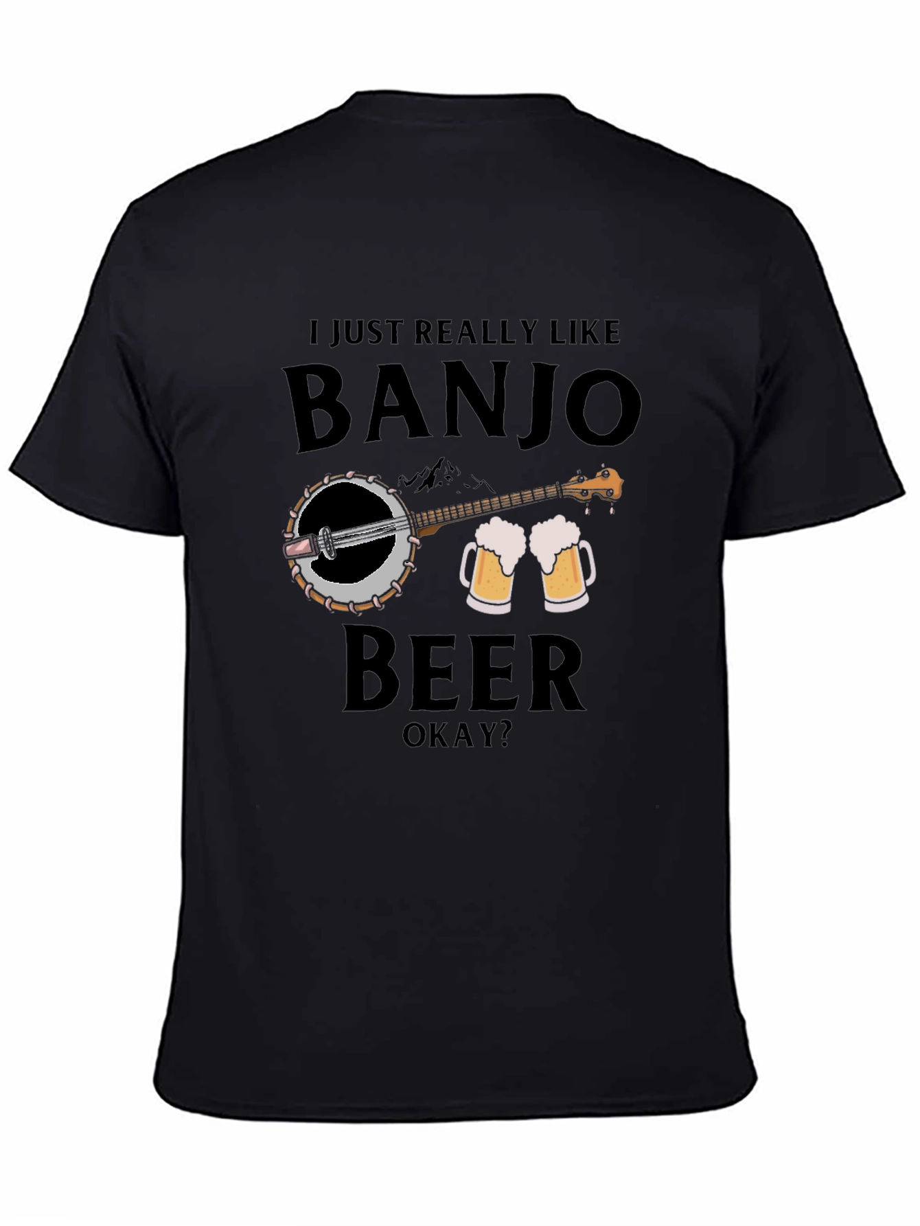 Banjo and Beer Graphic T-Shirt