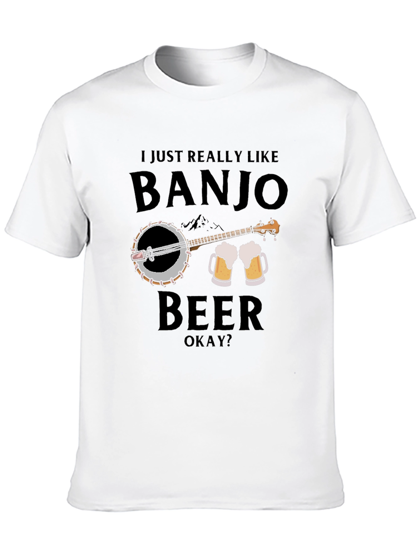 Banjo and Beer Graphic T-Shirt