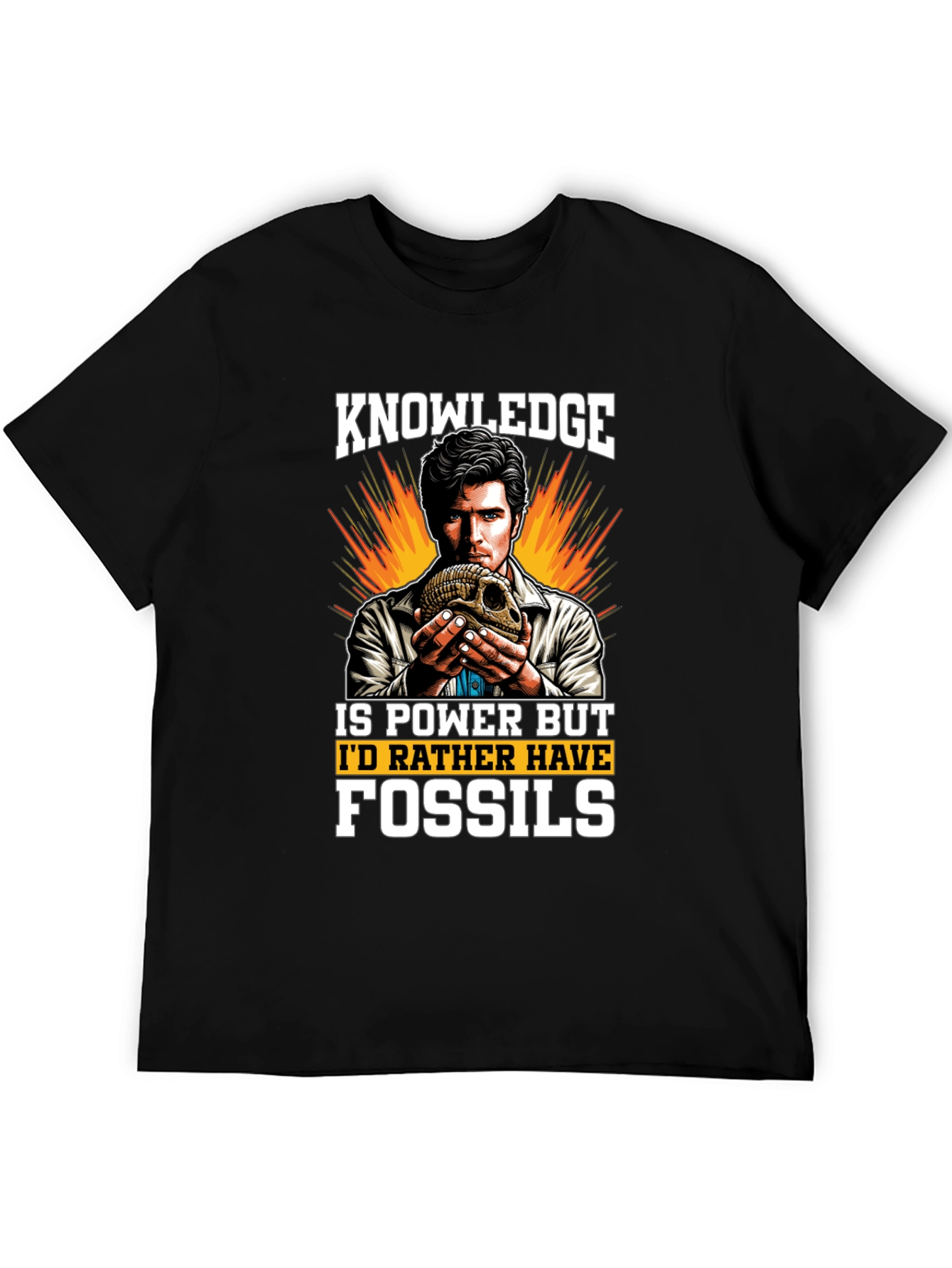 Knowledge is Power Fossils Graphic T-Shirt
