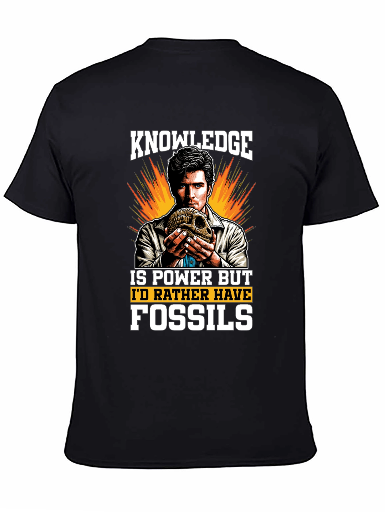 Knowledge is Power Fossils Graphic T-Shirt