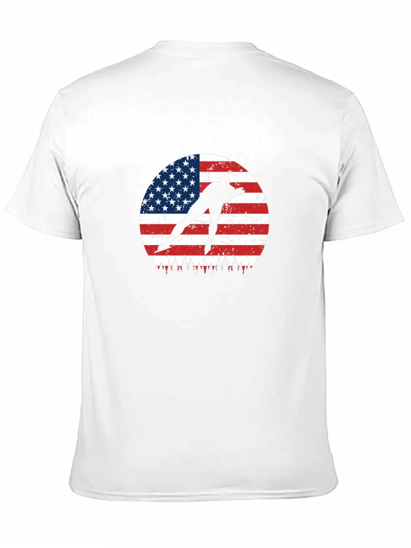 USA Speed Skater Graphic T-Shirt