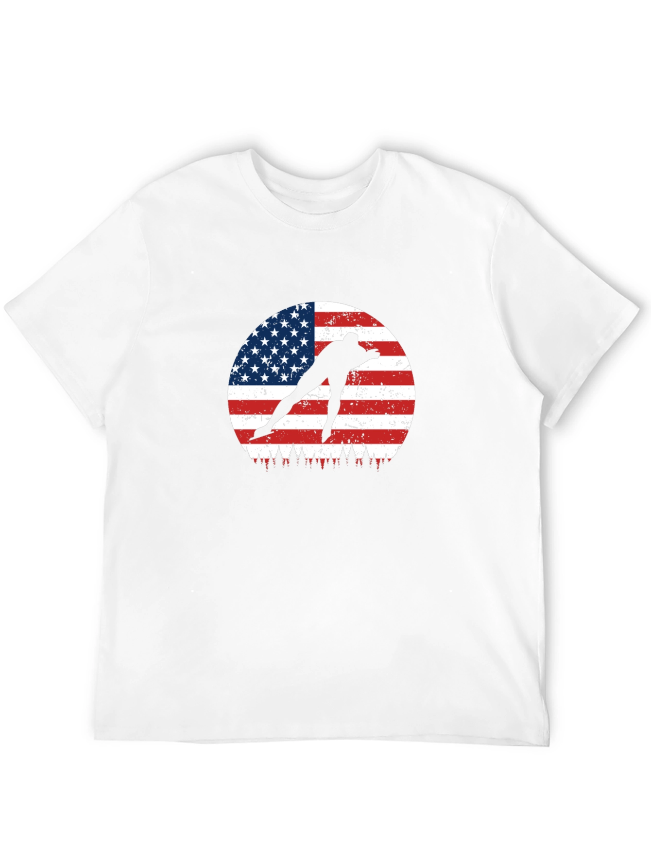 USA Speed Skater Graphic T-Shirt