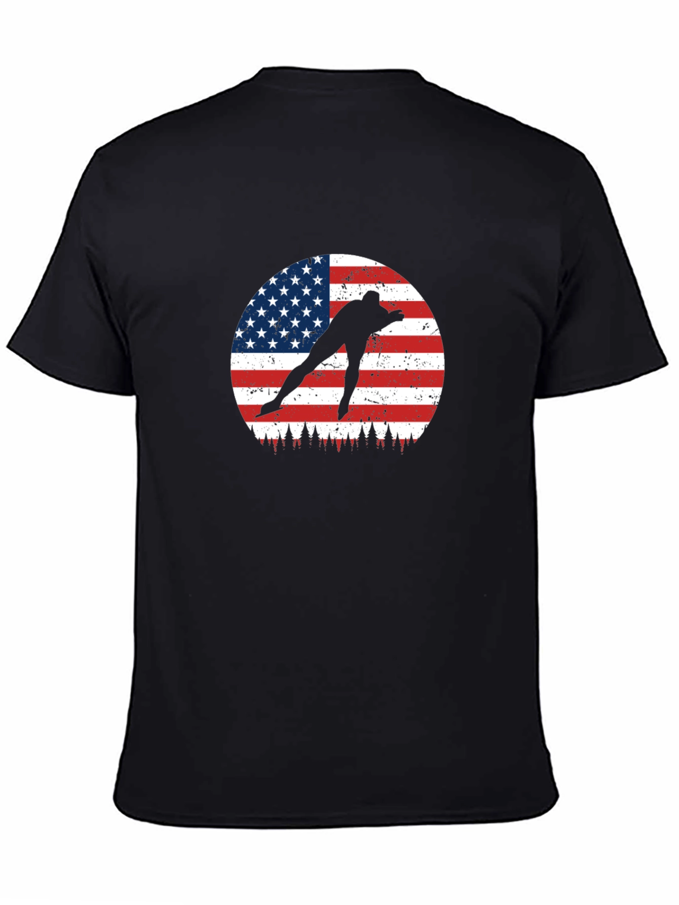 USA Speed Skater Graphic T-Shirt