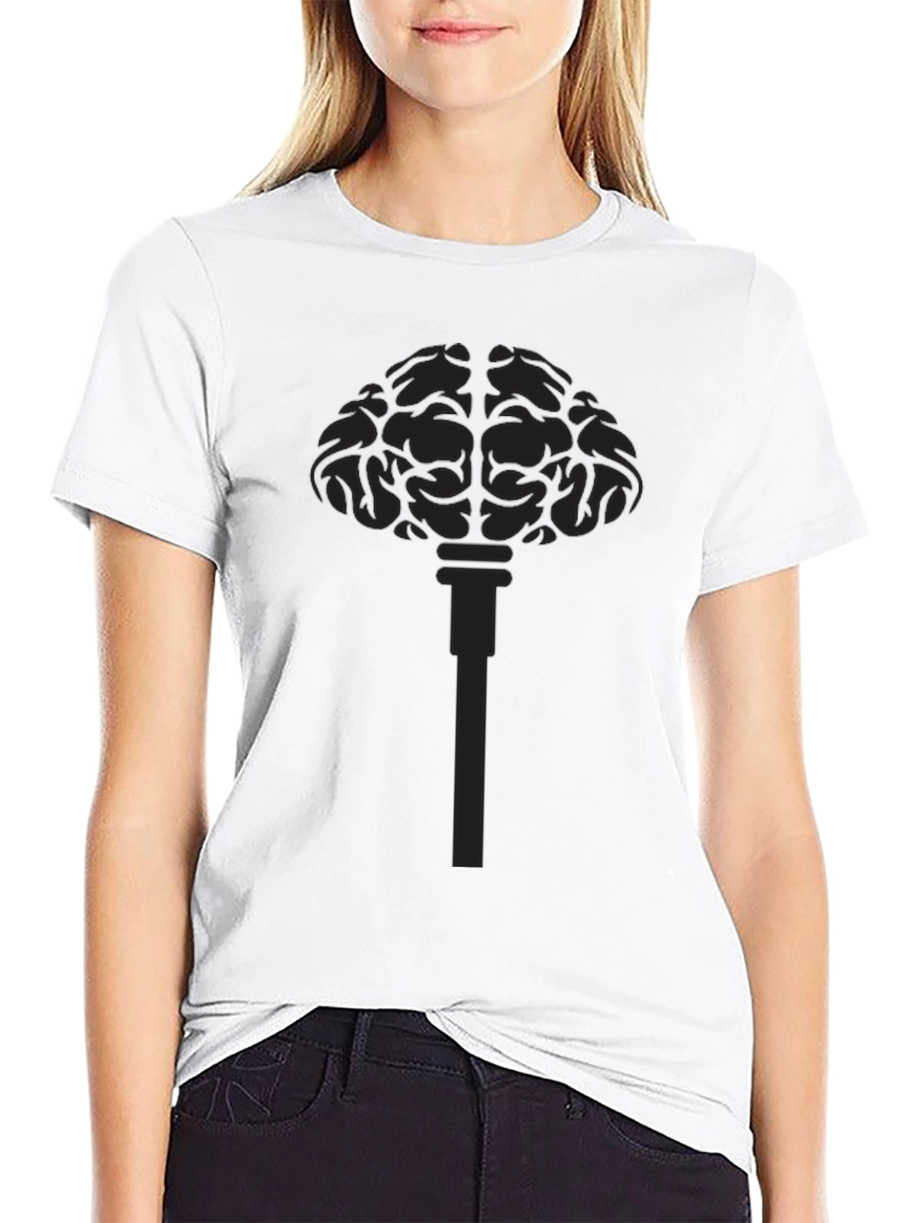 Brain Key Black Graphic Tee - Mens Casual Top