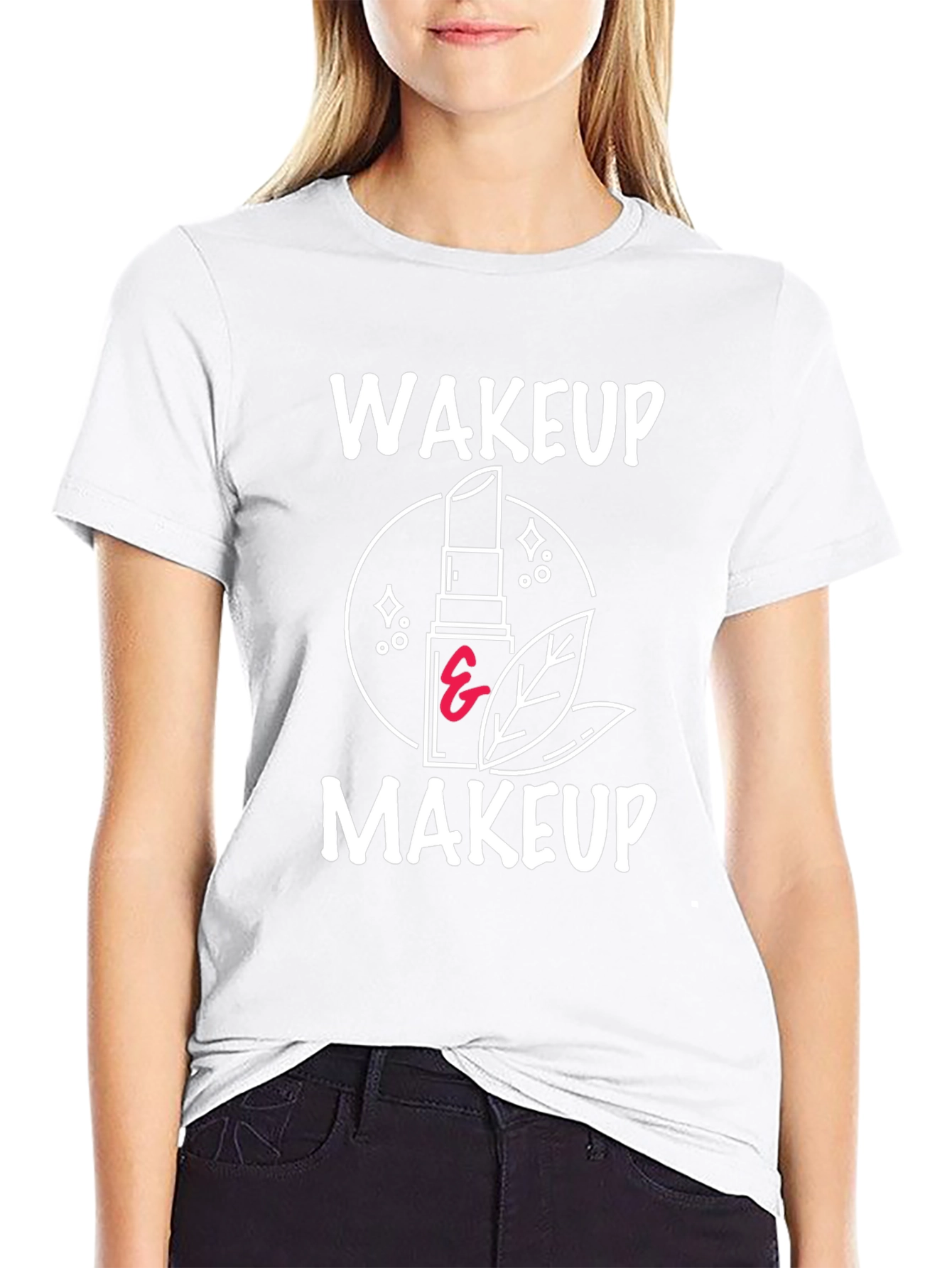 Wakeup Makeup Graphic Tee - Stylish & Trendy