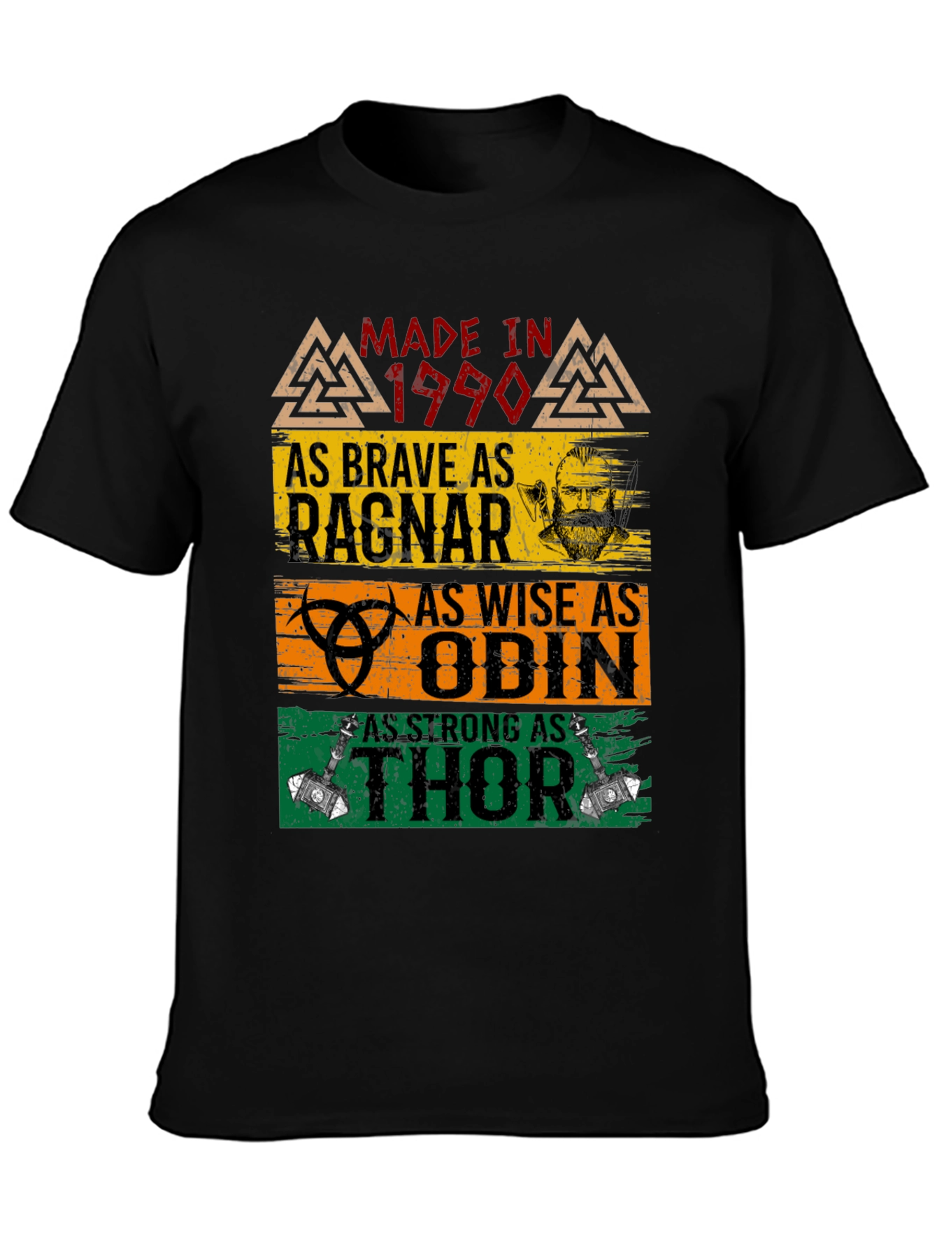 Made In 1990 Viking Warrior T-Shirt