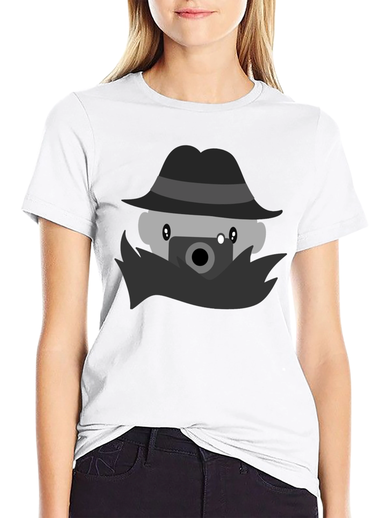 Cartoon Detective T-Shirt: Fun Unique Design