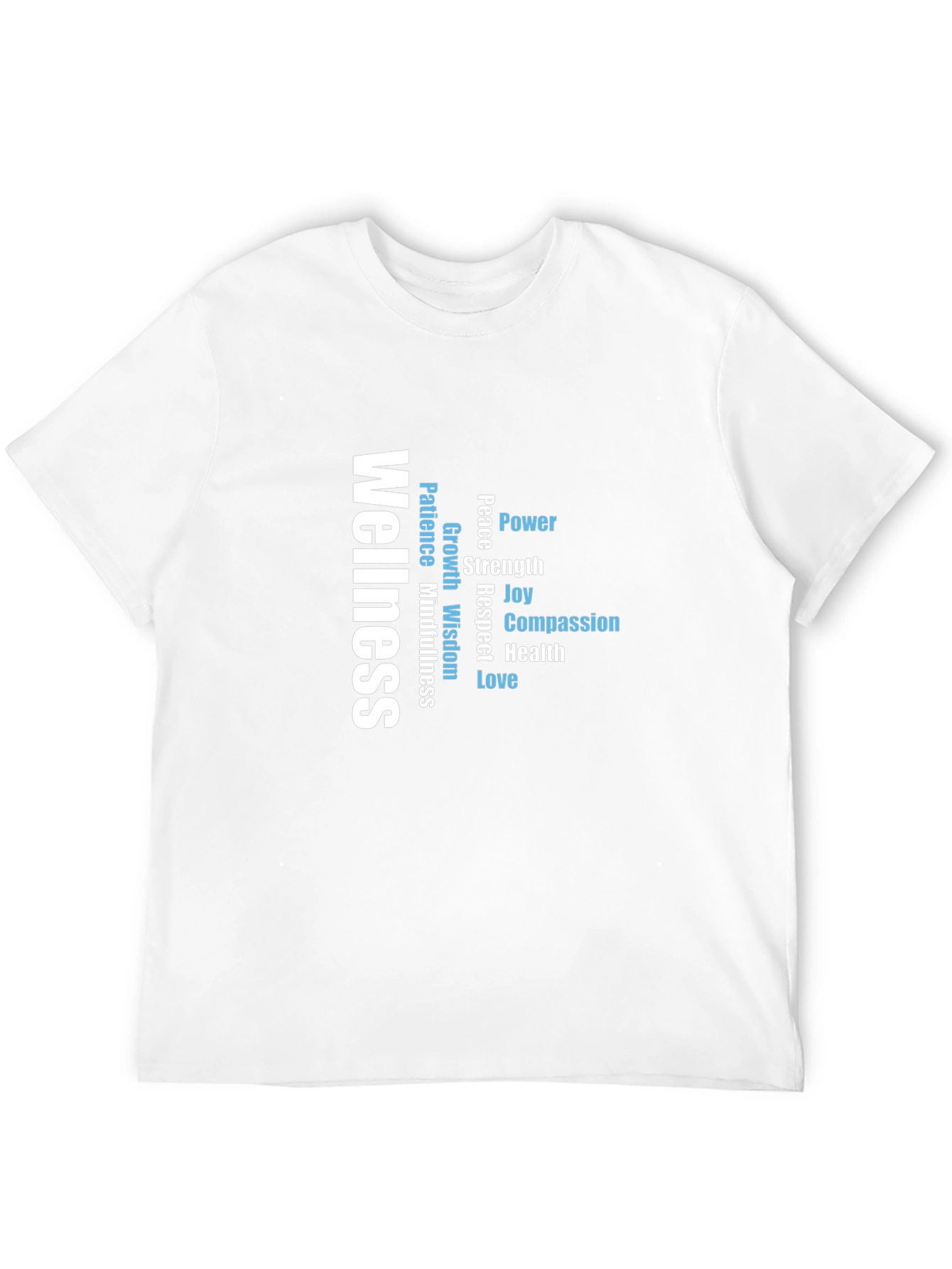 Wellness Word Art T-Shirt - Inspiring Graphic Tee