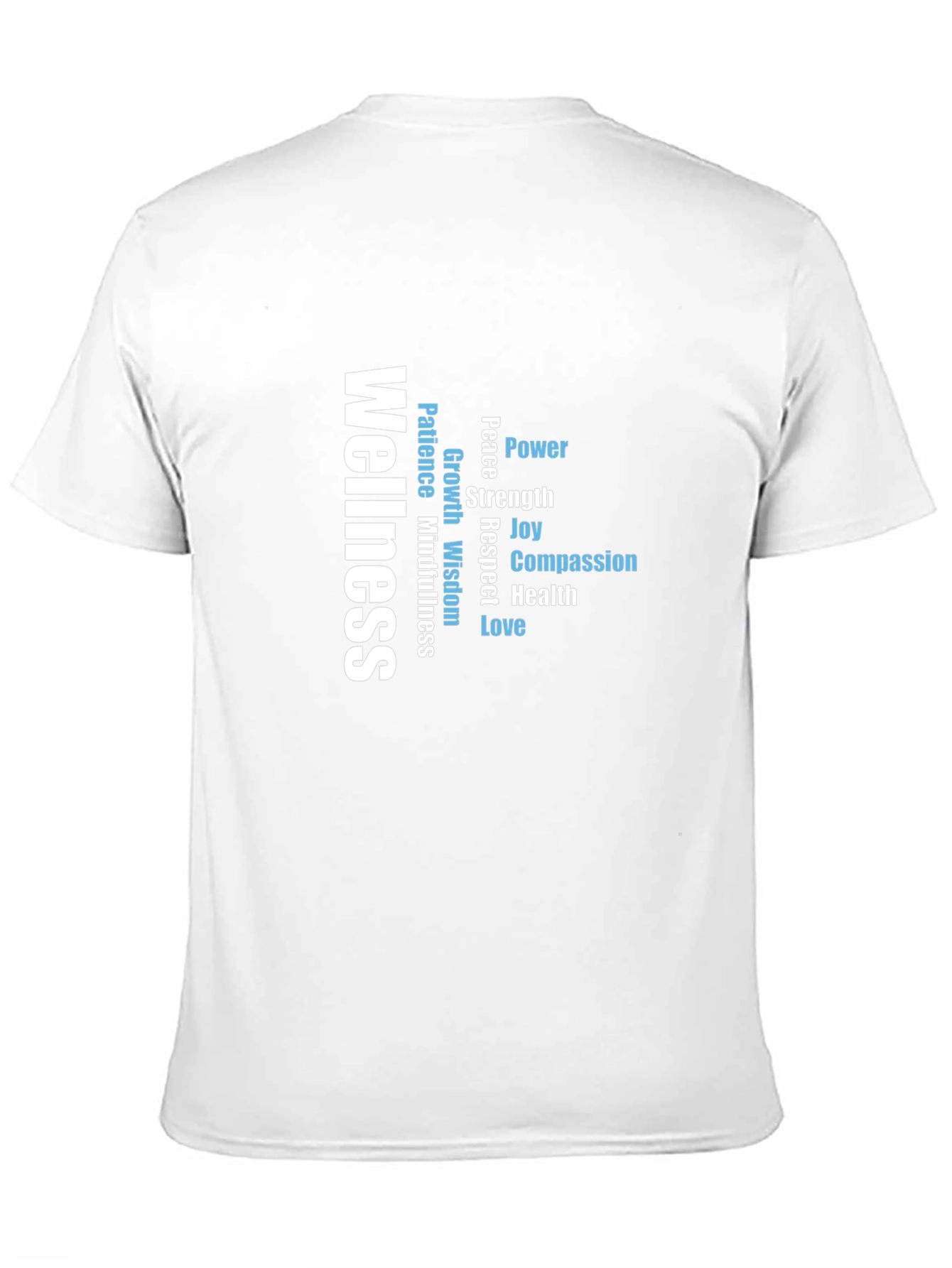Wellness Word Art T-Shirt - Inspiring Graphic Tee
