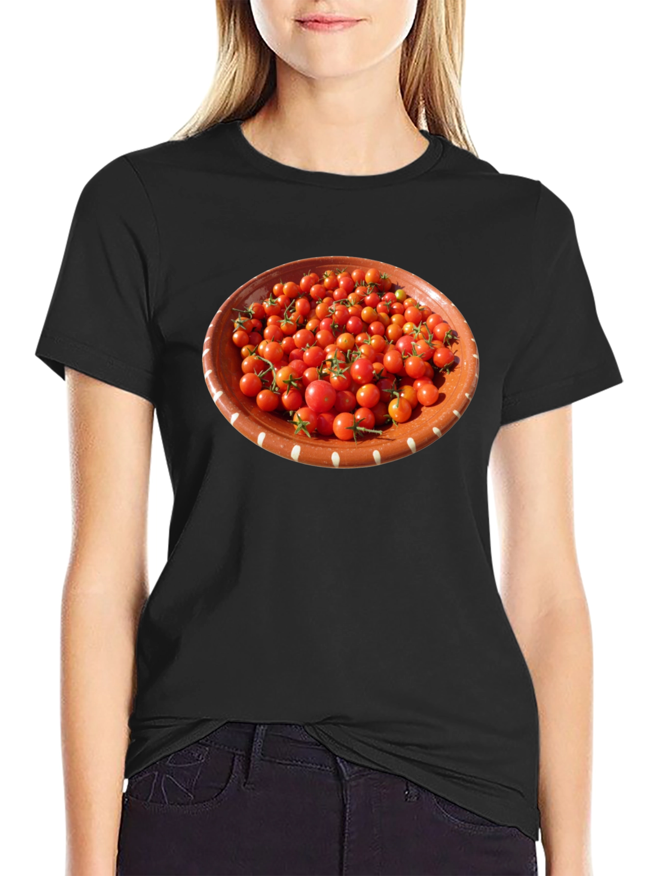 Tomato Bowl Graphic T-Shirt - Unique Foodie Fashion