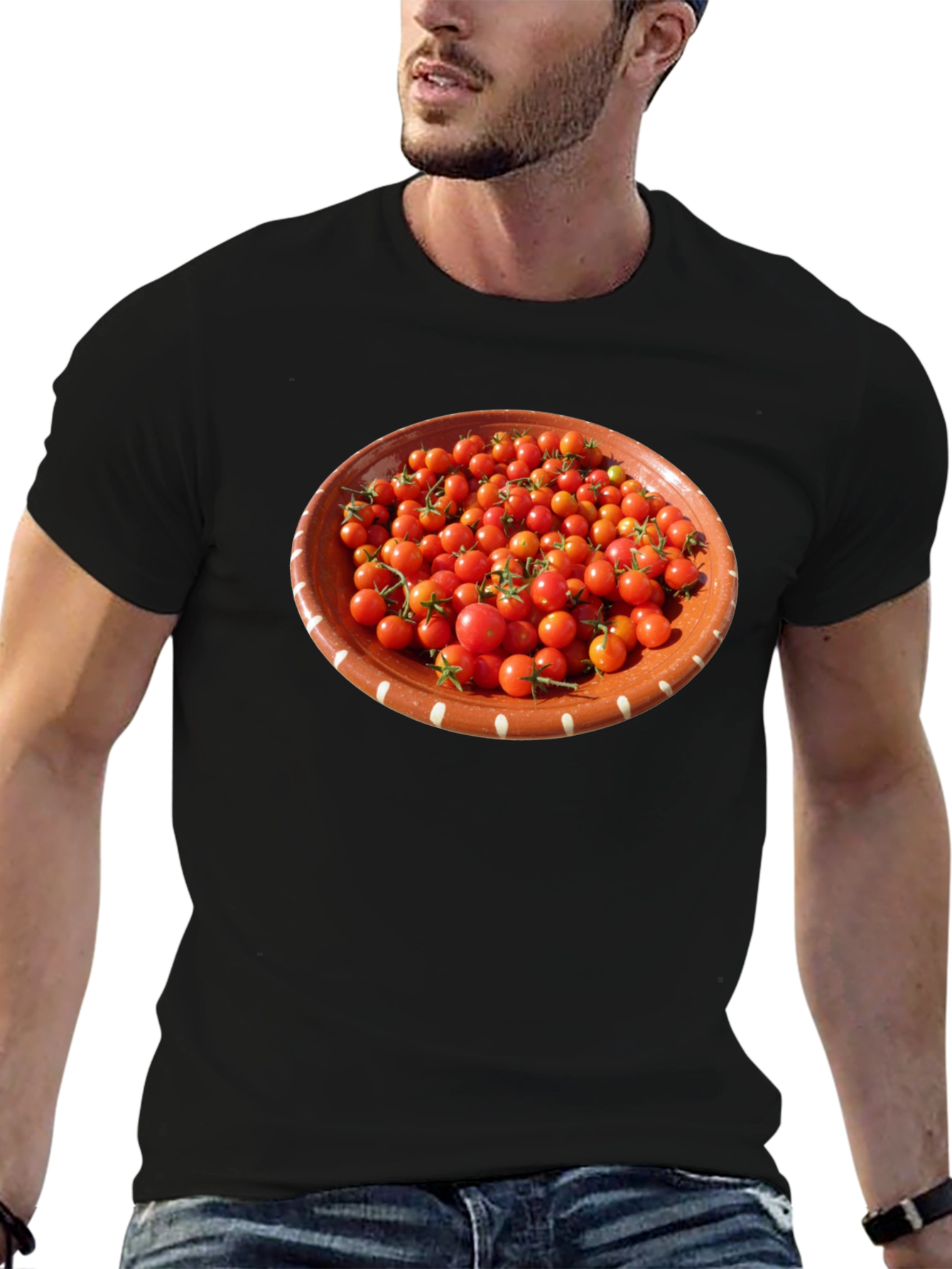 Tomato Bowl Graphic T-Shirt - Unique Foodie Fashion