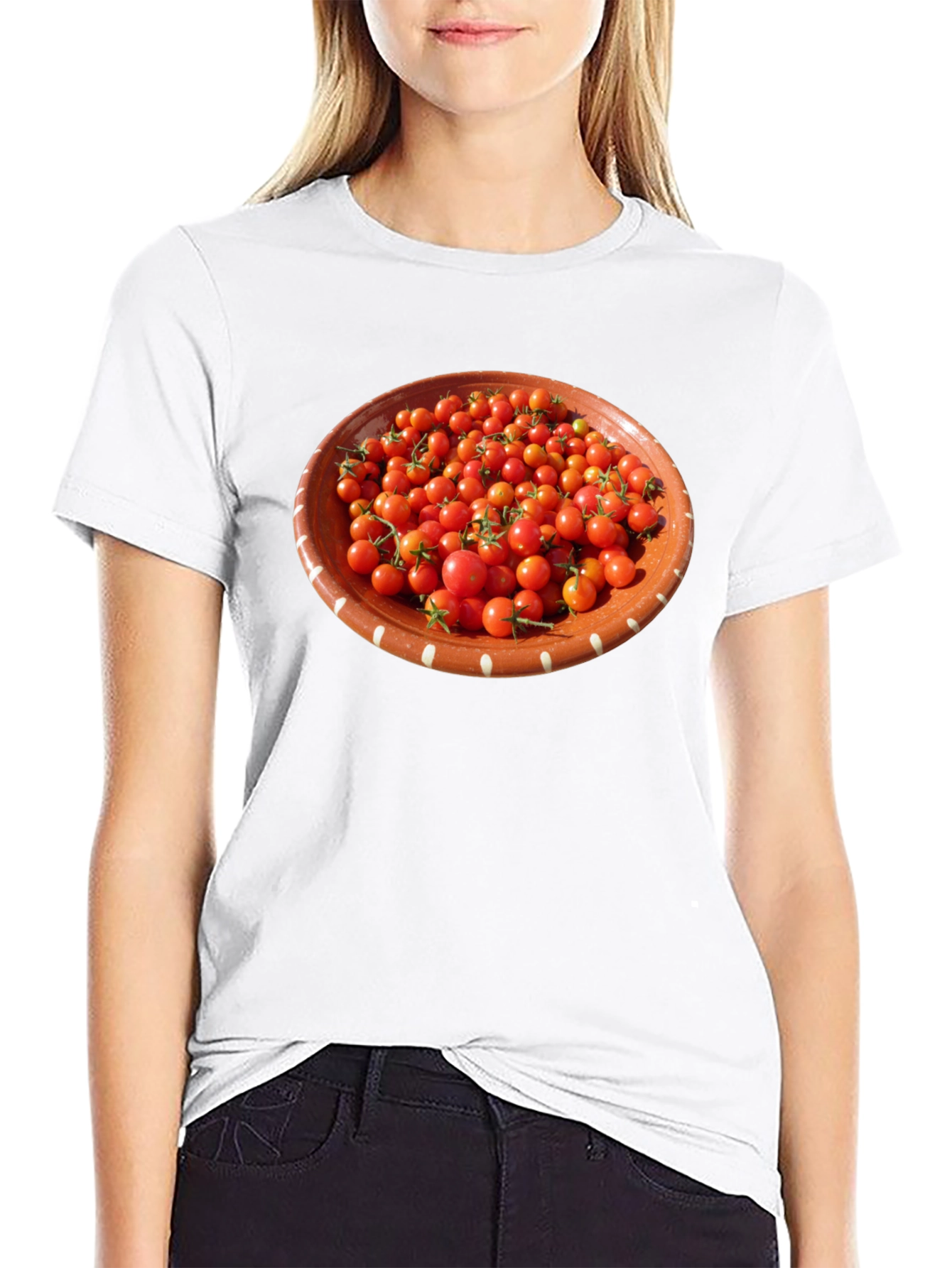 Tomato Bowl Graphic T-Shirt - Unique Foodie Fashion