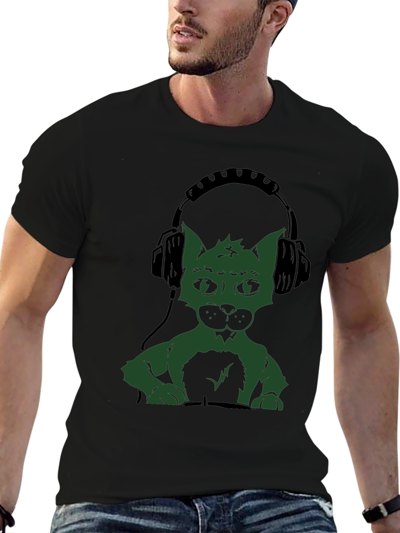 DJ Cat T-Shirt - Cool Graphic Tee