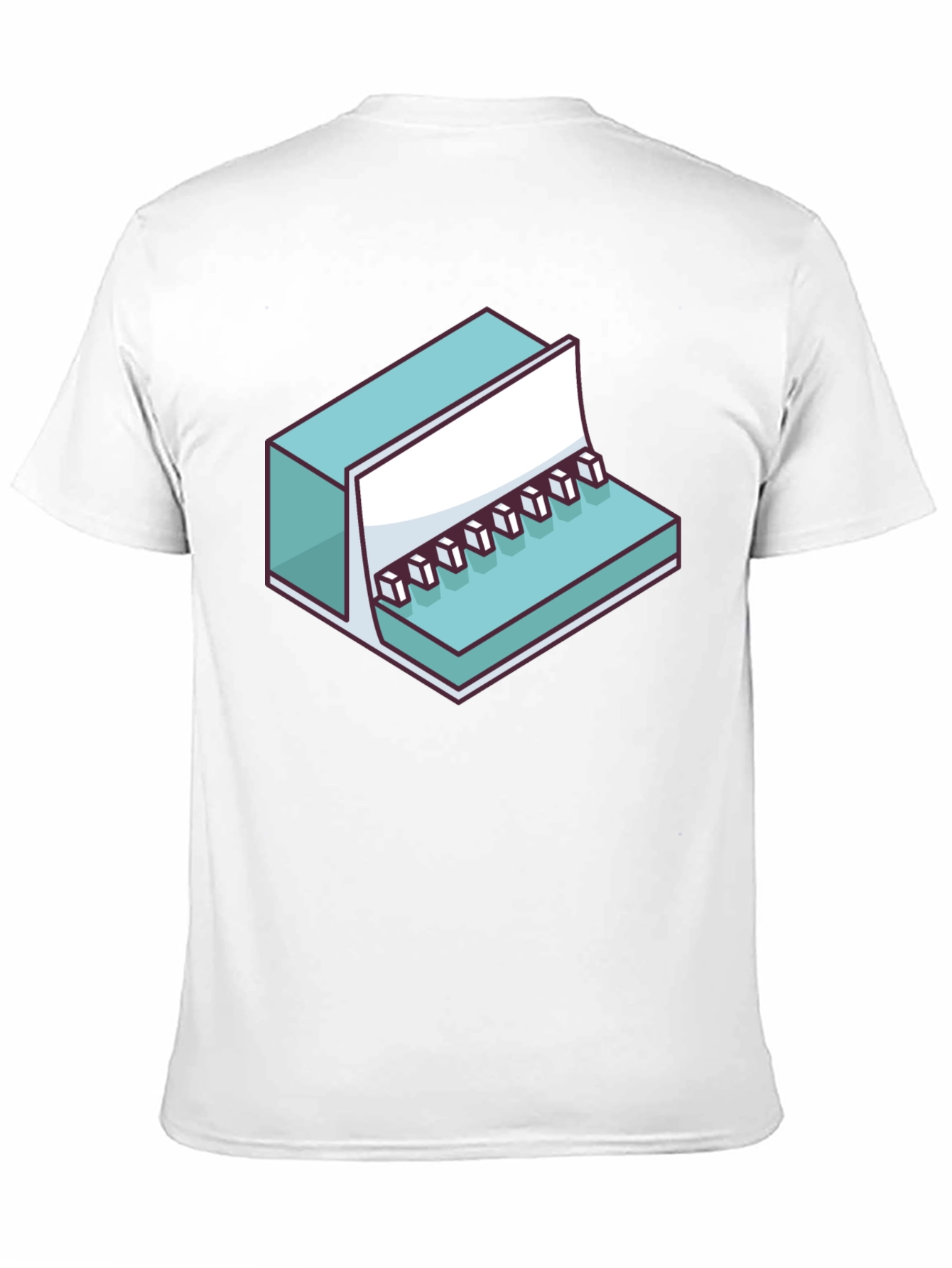 Cool Isometric Keyboard Graphic Tee - Black Unisex Shirt