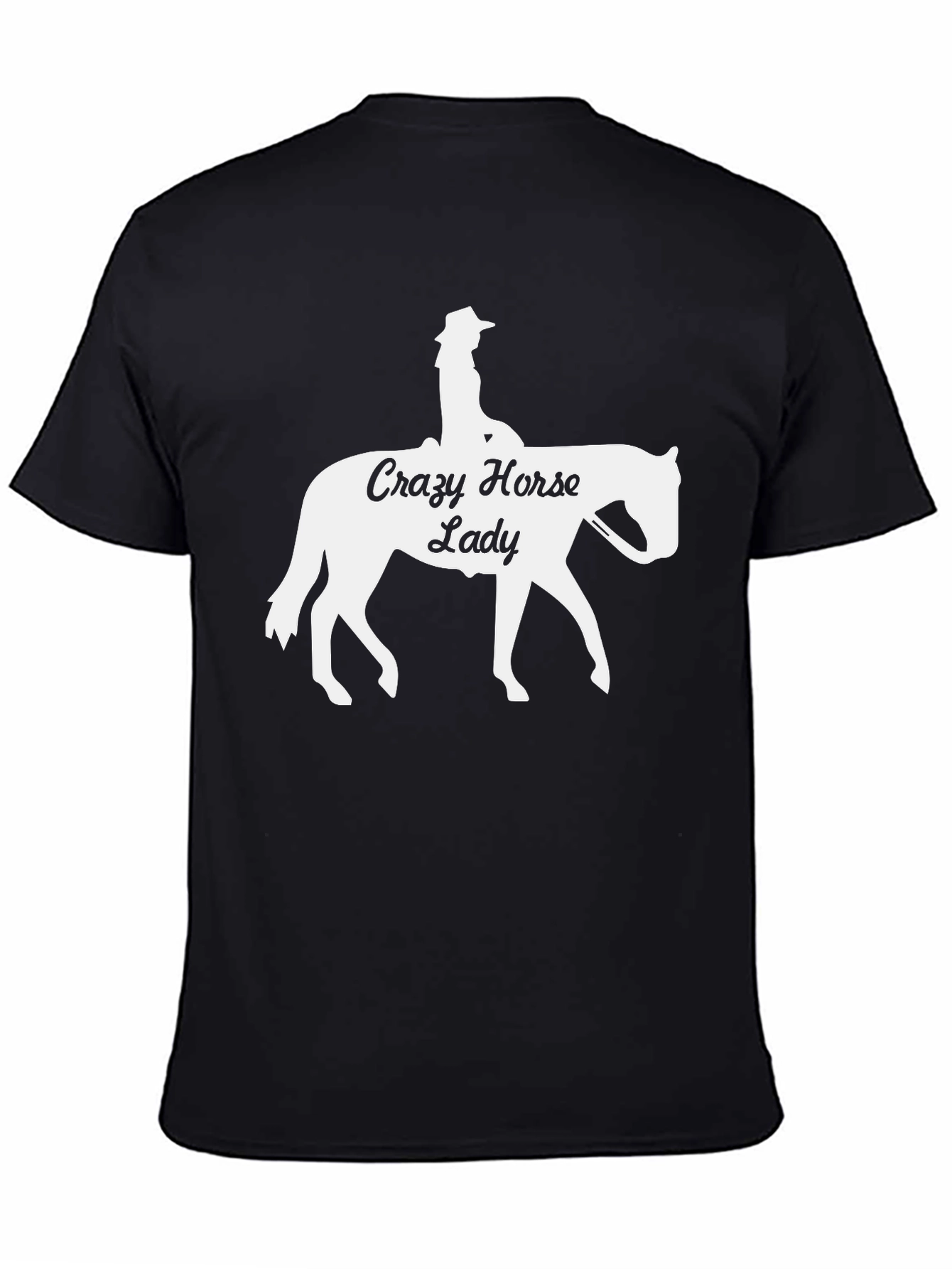 Crazy Horse Lady Graphic T-Shirt Black