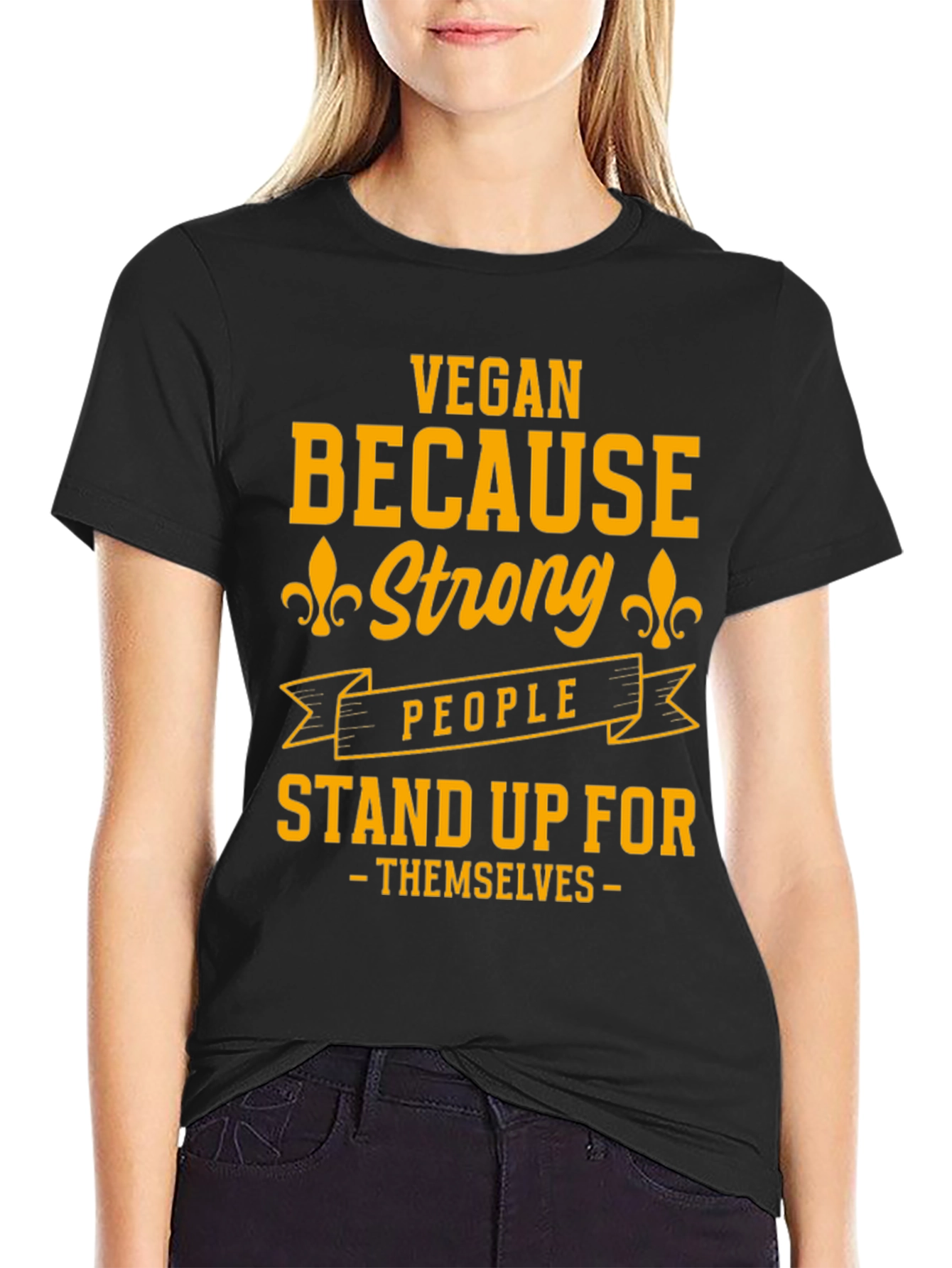 Vegan Strong People Stand Up T-Shirt