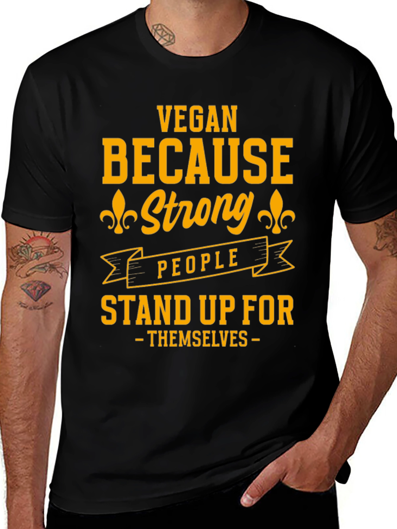 Vegan Strong People Stand Up T-Shirt