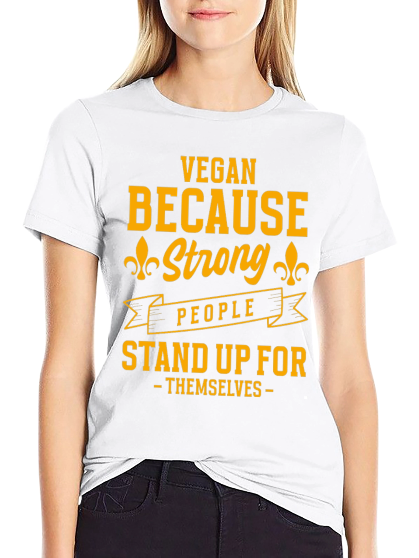 Vegan Strong People Stand Up T-Shirt