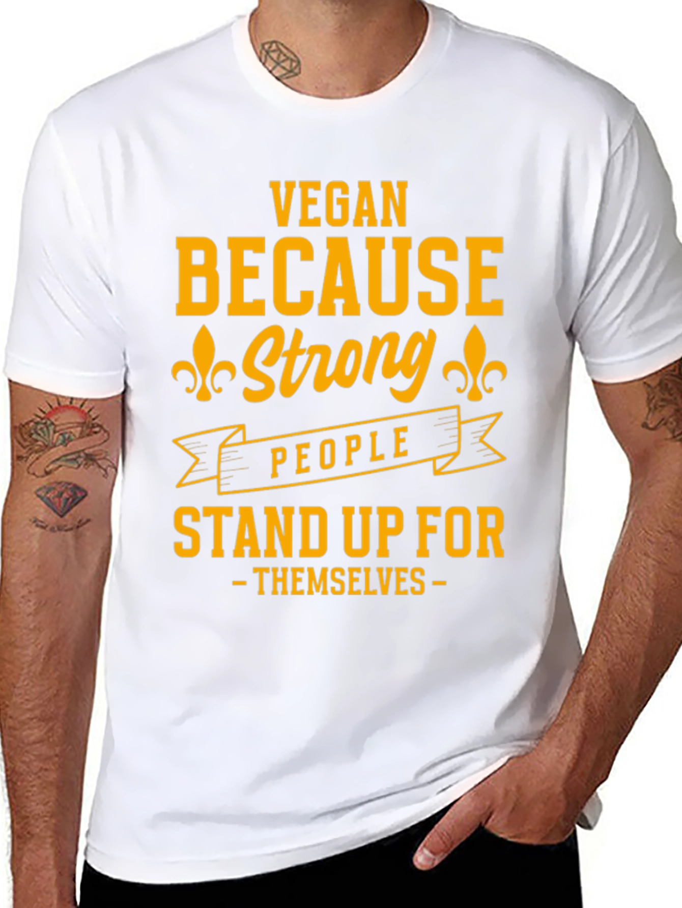Vegan Strong People Stand Up T-Shirt