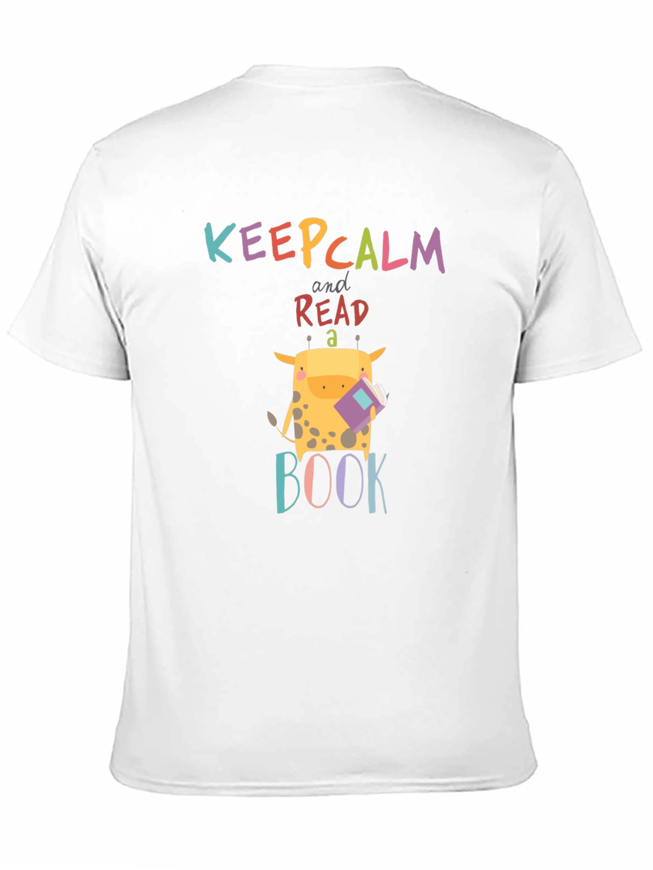 Keep Calm Read a Book Giraffe Graphic Tee