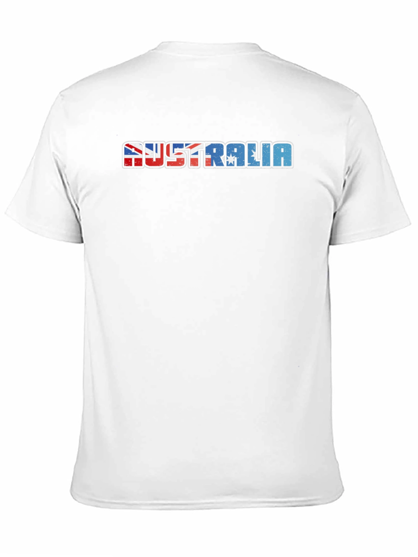 Australia Flag Graphic Print Black T-Shirt
