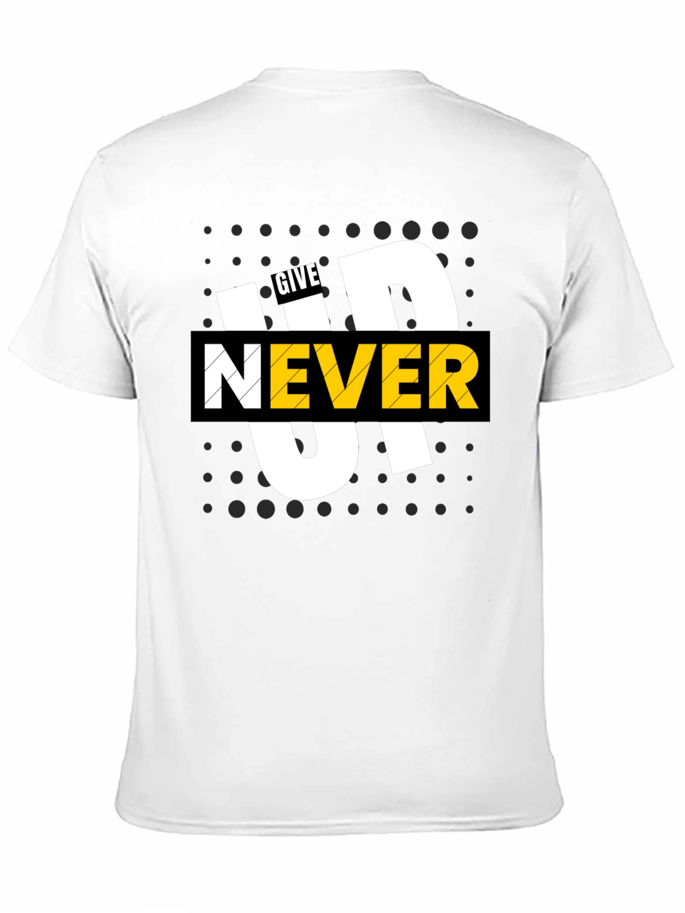 Never Give Up Graphic Tee - Stylish and Motivational