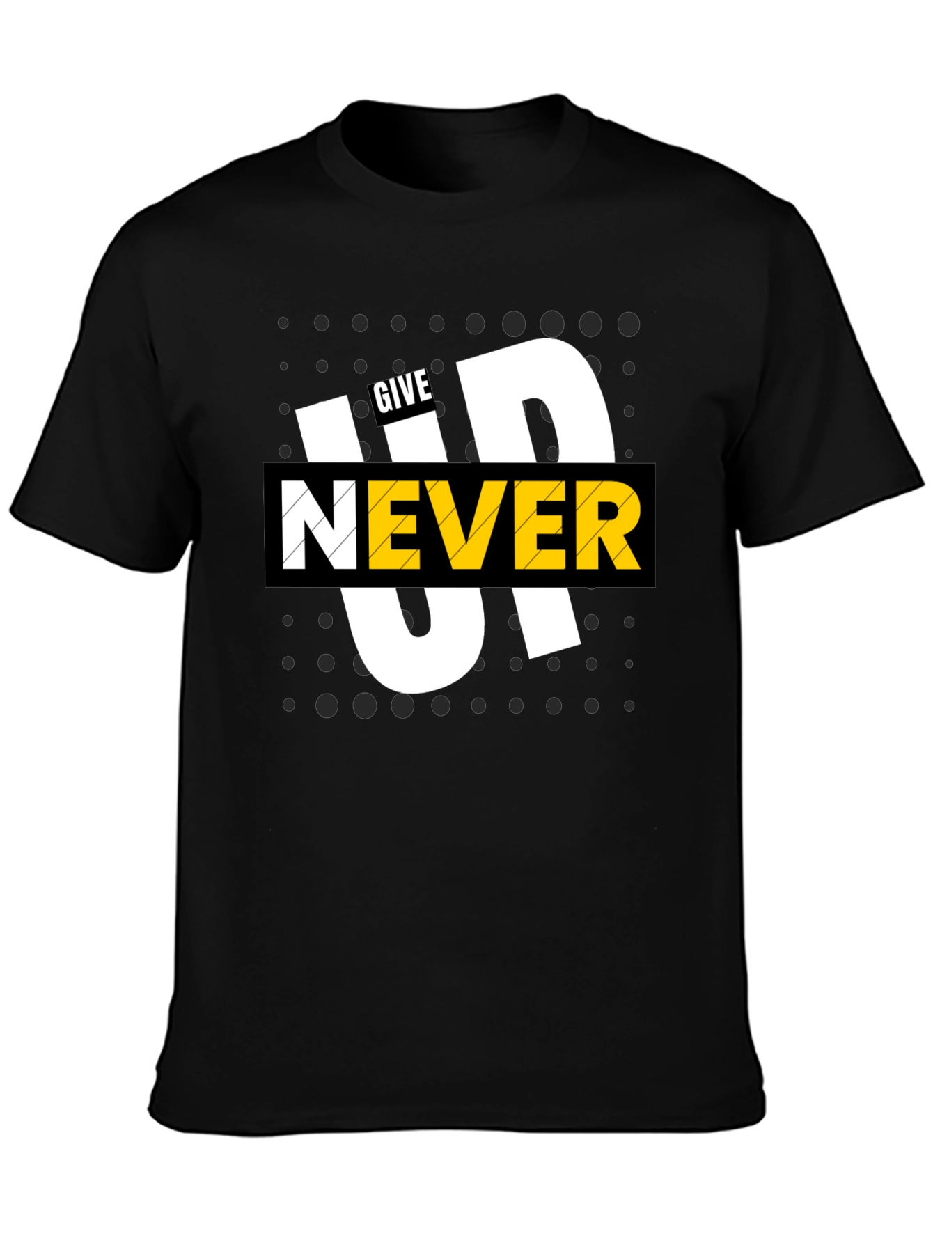 Never Give Up Graphic Tee - Stylish and Motivational