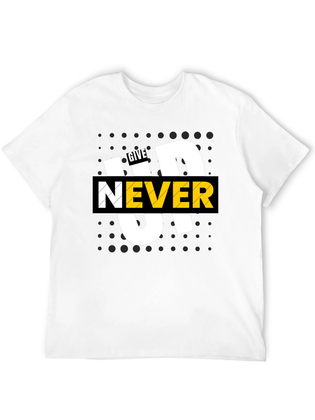 Never Give Up Graphic Tee - Stylish and Motivational