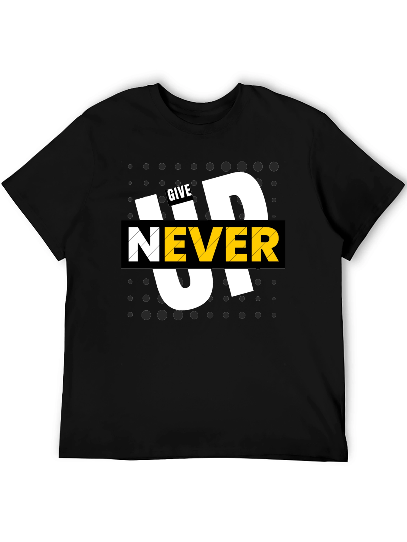 Never Give Up Graphic Tee - Stylish and Motivational