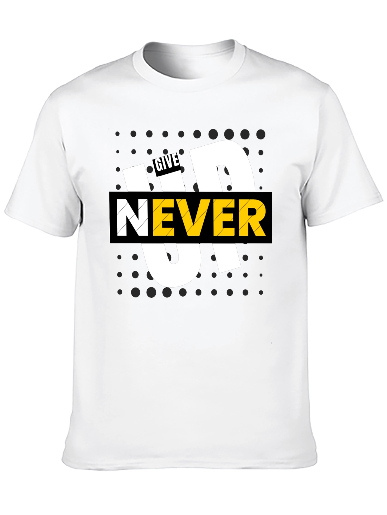 Never Give Up Graphic Tee - Stylish and Motivational