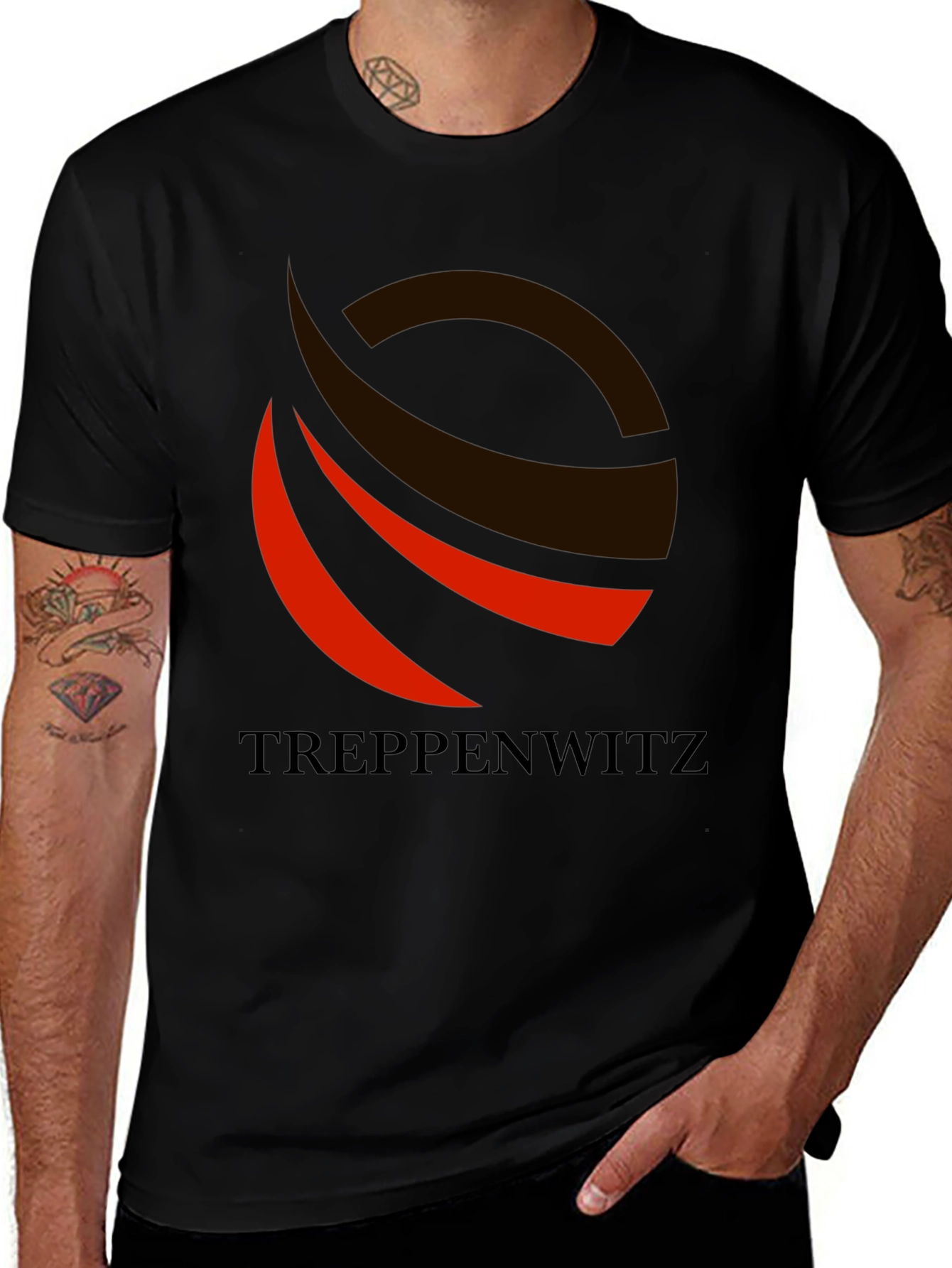 Treppenwitz Graphic Tee - Black Cotton Comfort