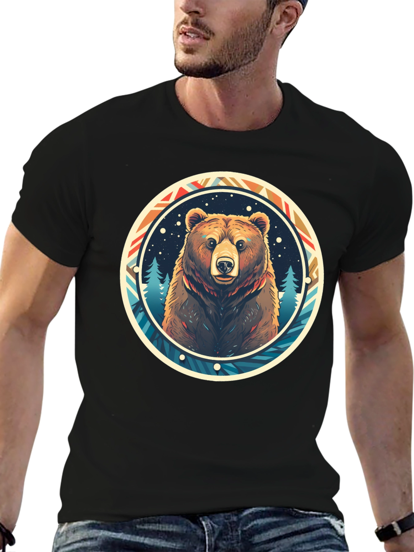 Bear Graphic Tee - Nature Lovers T-Shirt